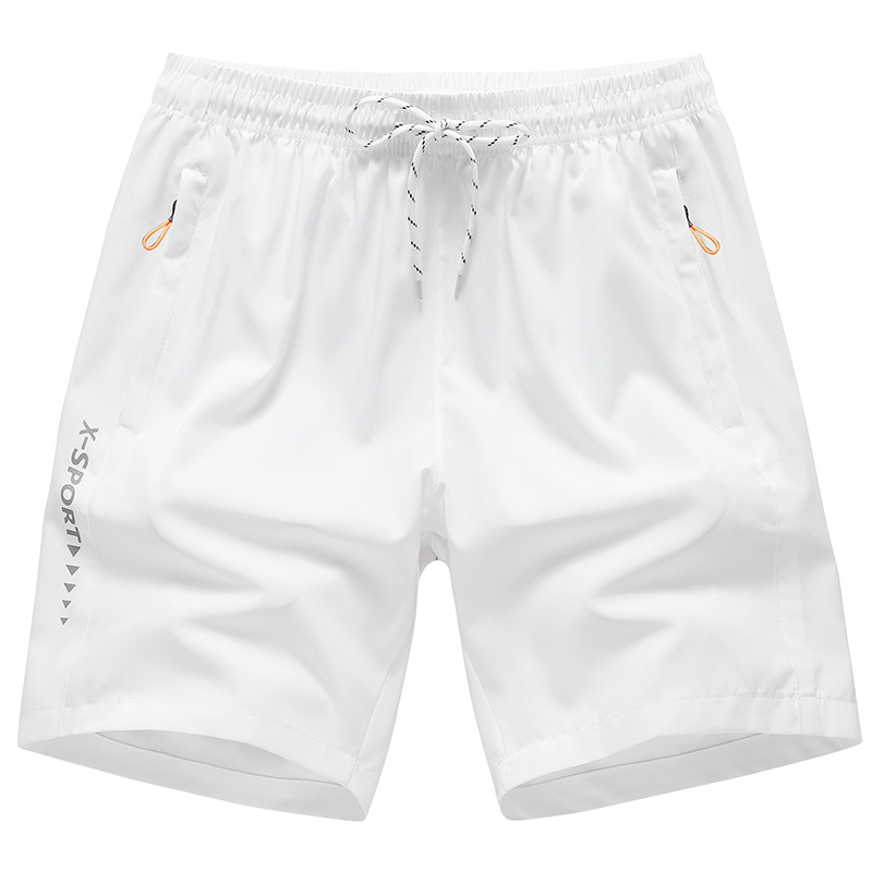 Pantalones cortos de baloncesto para hombres de ocio sueltos para hombres al aire libre para hombres de verano para hombres de playa hielo de seda de secado rápido 5 puntos