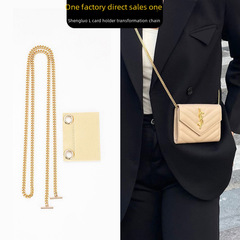 Applicable to St. Laurent Card Holder Bag Modification Strap Metal Underarm Chain Crossbody Shoulder Bag DIY Inner Liner Shoulder Strap Accessories