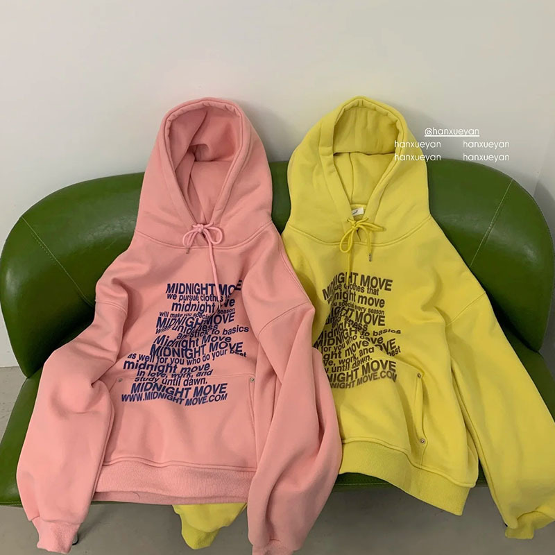 广州十三行秋冬季新款韩版宽松慵懒风卫衣外套品牌女装批发货源|undefined