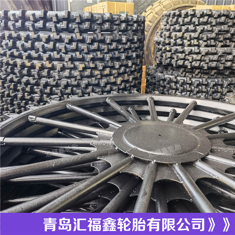 批发拼柜装箱实心铁轮插秧机植保机打药机轮胎1.5米1.6/1.8/2.1米