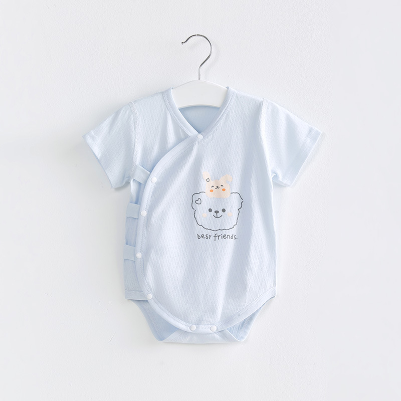 Bebé mono verano hombres y mujeres triángulo mameluco recién nacido Ropa niños de manga corta funda delgada Bebé Ropa de verano