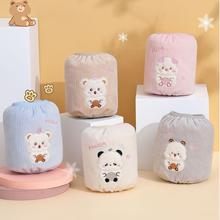 2025袖之恋秋冬新款儿童男女宝宝卡通防污绒布袖套护袖套袖批发