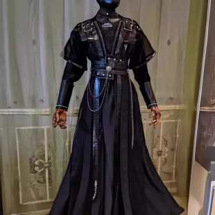 Men's Han Dynasty Costume Black Handsome Xiao Li Chang Geng Gu Zhou Huihui Costume Black Water Hexuan cosplay Ancient Style