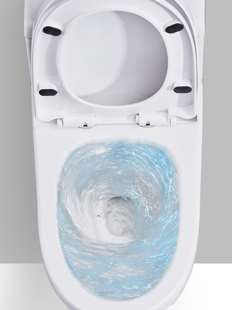 Ceramic silent siphonic super cool flush toilet for home bathrooms, water-saving direct flush toilet for small apartments undefined