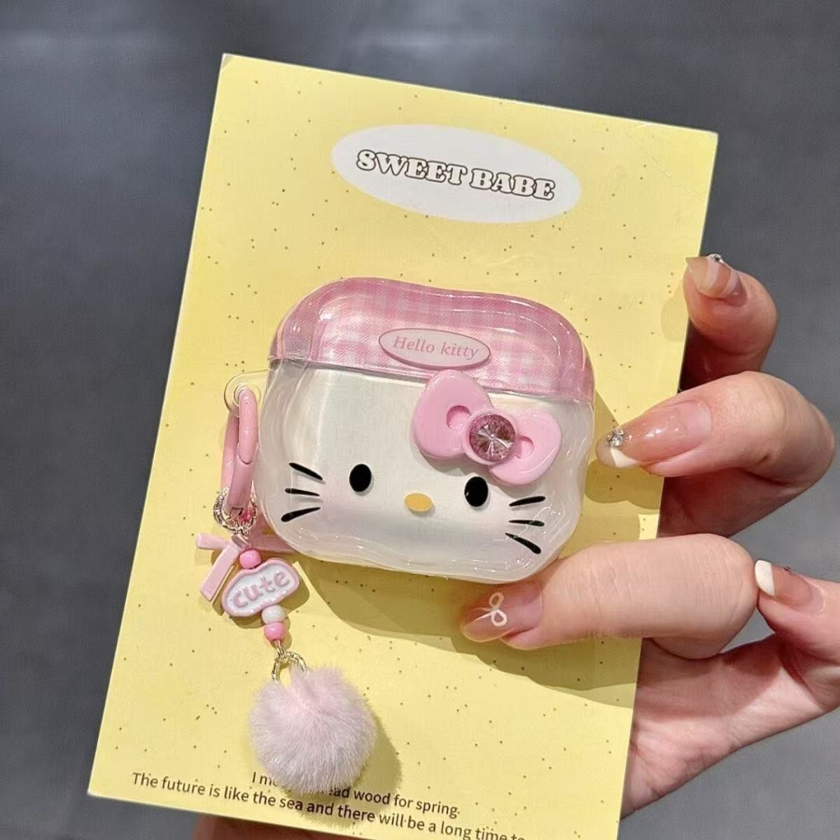 Polvo de polvo arco Kitty es adecuado para airpods4 generación de estuche de protección Bluetooth airpodspro3 cubierta de auriculares