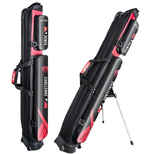 Large-Belly Fishing Rod Bag Waterproof Hard Shell Large Capacity Widened Portable Fishing Gear Double Layer Rod Bag Stand Multi-Function Lightweight Model