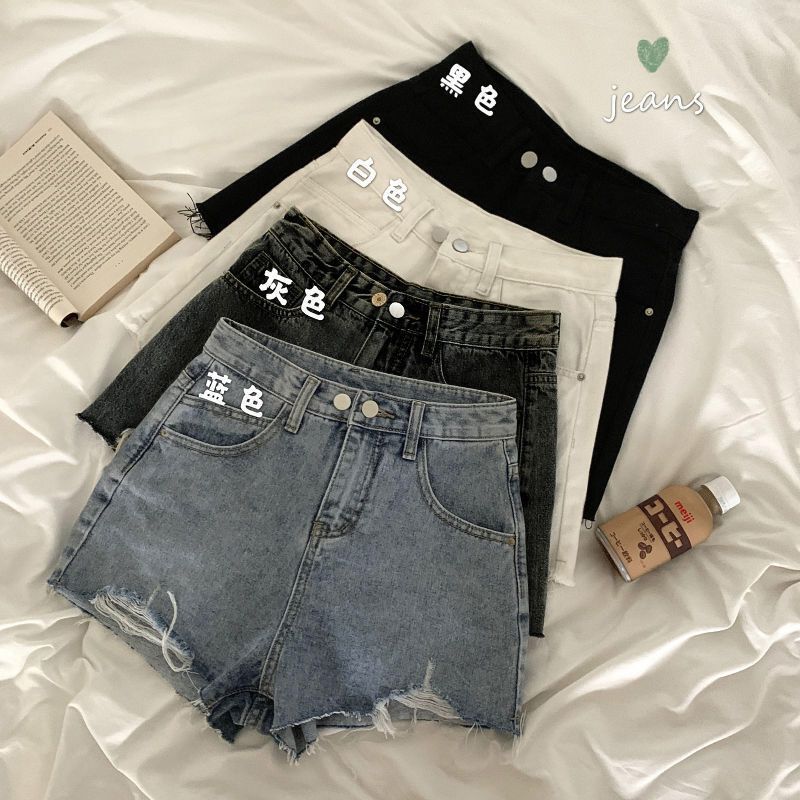 Women's Denim Shorts 2026 New Summer Thin Ripped Wide-Leg Pants Ins Super Popular High-Waisted A-Line Hot Pants Women's Denim Shorts 2026 New Summer Thin Ripped Wide-Leg Pants Ins Super Popular High-Waisted A-Line Hot Pants