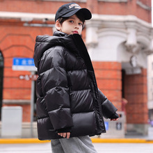 2024秋冬新款童装羽绒服中大儿童羽绒服韩版加厚黑金羽绒服面包服