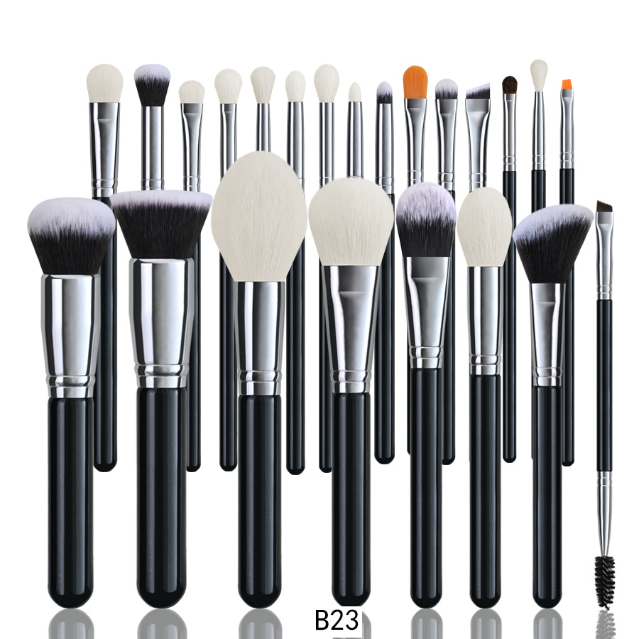 Zonia 20 piezas/15 piezas/30 piezas/42 piezas/24 piezas juego de pinceles de maquillaje cepillo de polvo suelto de pelo de animal venta directa transfronteriza