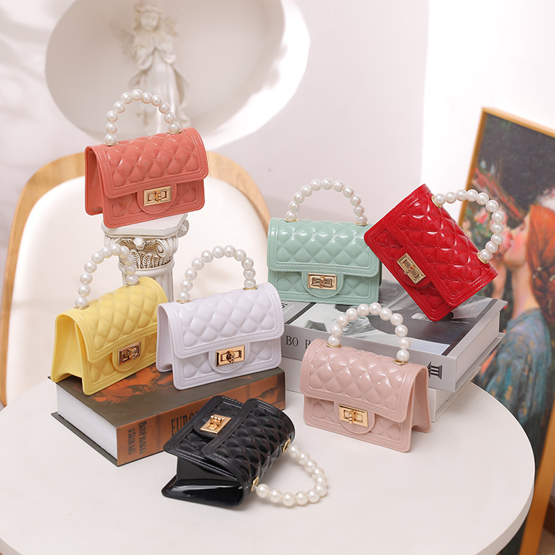 Pearl bag wholesale 2022jelly bags foreign trade cheap mini mini silicone jelly bag handbag
