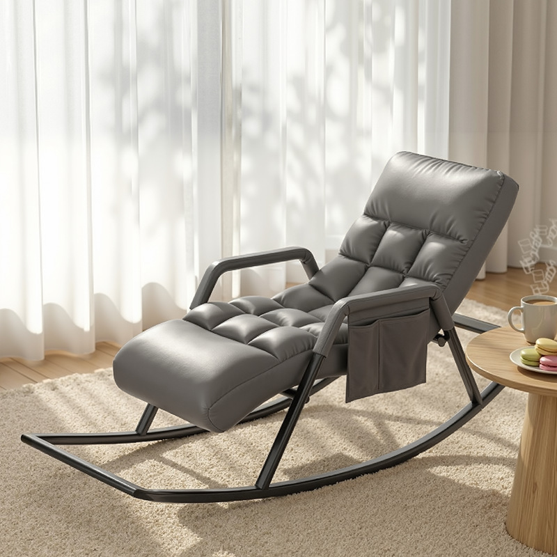 Tecnología de tela mecedora reclinable para adultos balcón hogar ocio reclinable sofá perezoso sola Internet celebridad mecedora