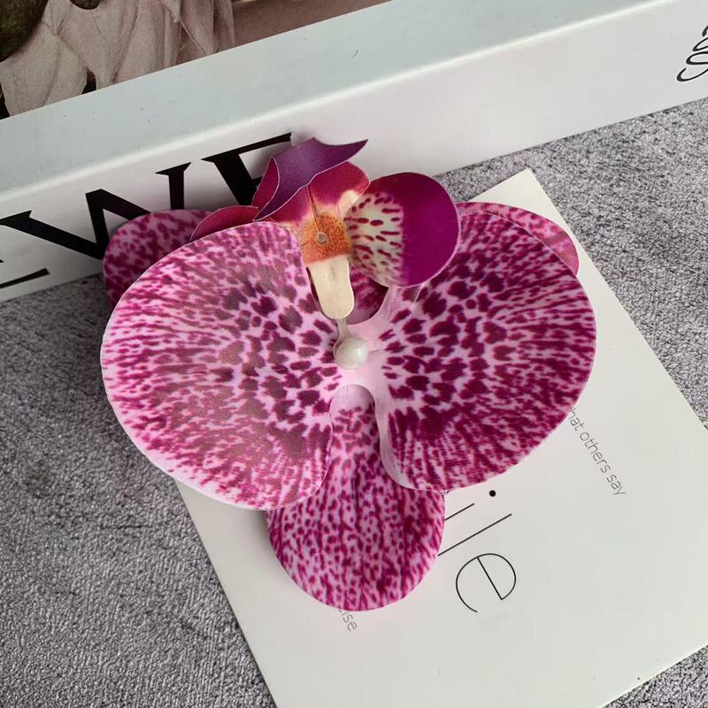 ネット赤蝶蘭花頭3dプリントフィルムシミュレーションdiyカード装飾花9センチお土産喜糖箱|undefined