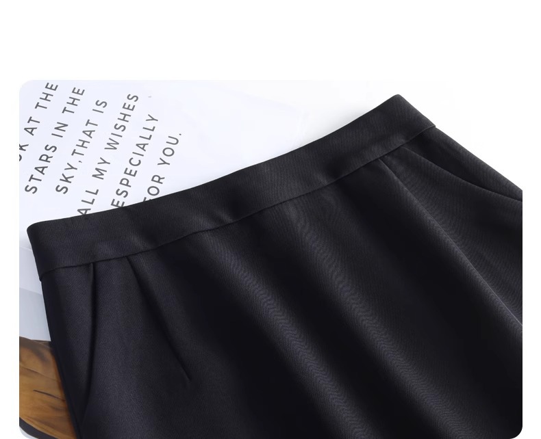 Chân váy chữ A cạp cao dáng dài tôn dáng, phù hợp người thấp bé, dài 62 cm — Váy kaki dáng người nhỏ dài 62cm (chiều cao dưới 153) chi tiết 7
