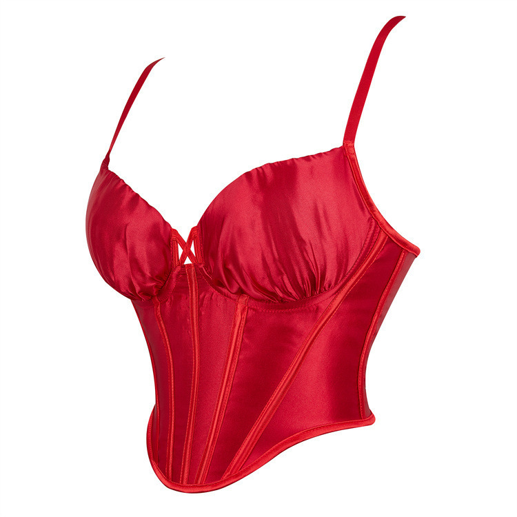 Sexy banda roja de acero anillo taza de cabina damas brocha de pecho plástico chaqueta Amazon AliExpress suministro transfronterizo