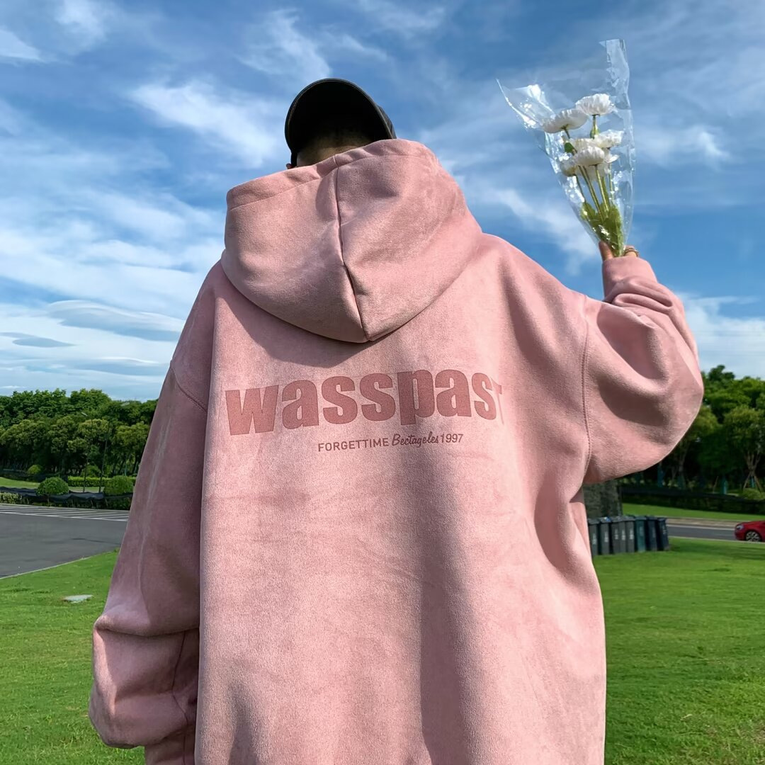 알파벳 스웨이드 400g 헤비웨이트 하드 스타일 후드티 남성용 아메리칸 바이브 레귤러 스타일 힙합 가을 겨울