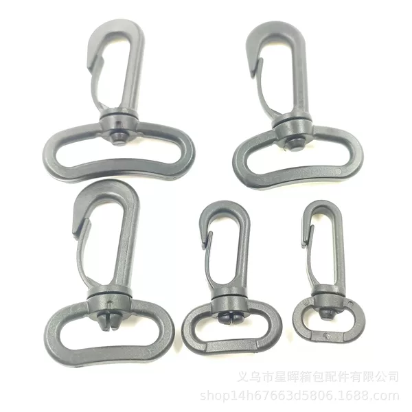 Manufacturer's Ready-Stock Luggage Accessories, Backpack Hooks, Swivel Hooks, Plastic Hook Buckles, Can Be Made in Various Colors, Rotating Hooks