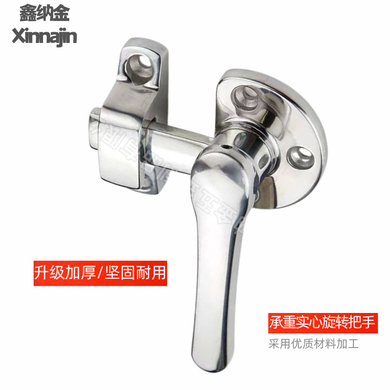 304不锈钢隔音门把手新能源旋转密闭手柄锁内外双开门回旋式把手|undefined