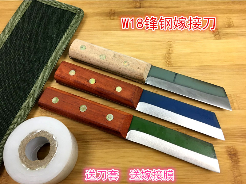 儿里凡手工制作W18老锋钢芽接刀嫁接刀 锋利耐用花卉苗木接木刀专