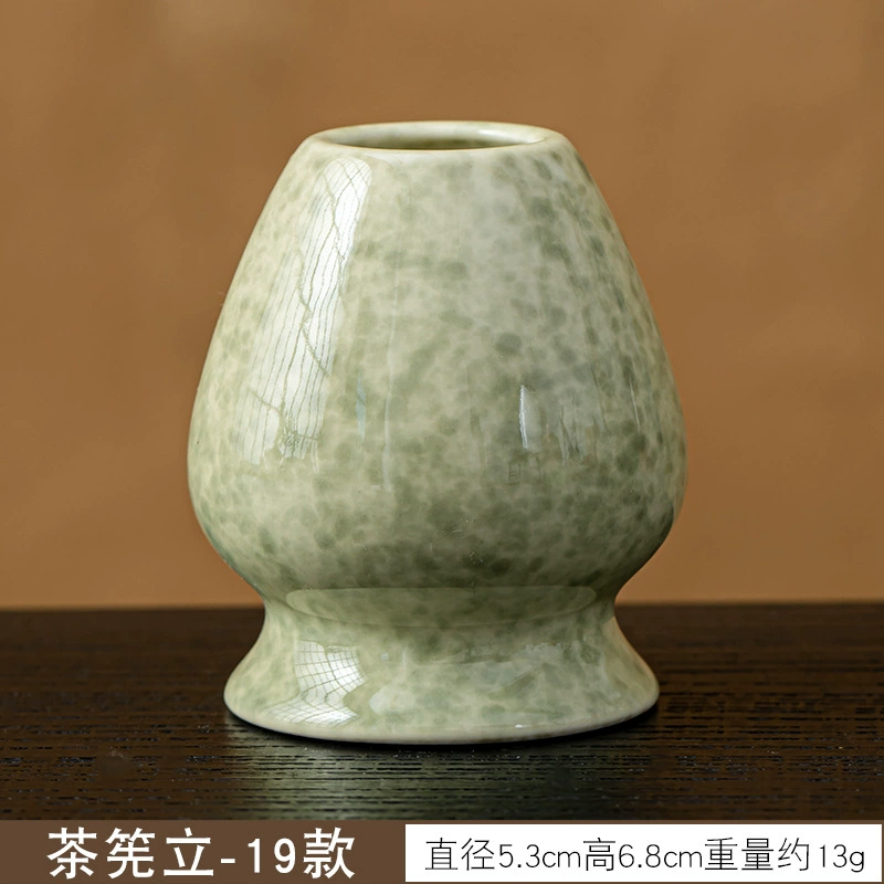 Держатель венчика для чая Matcha Whisk Stand (Tea Lion) керамический держатель для чая Чашэн, рисунок цветка сакуры, 5.3×6.8 см