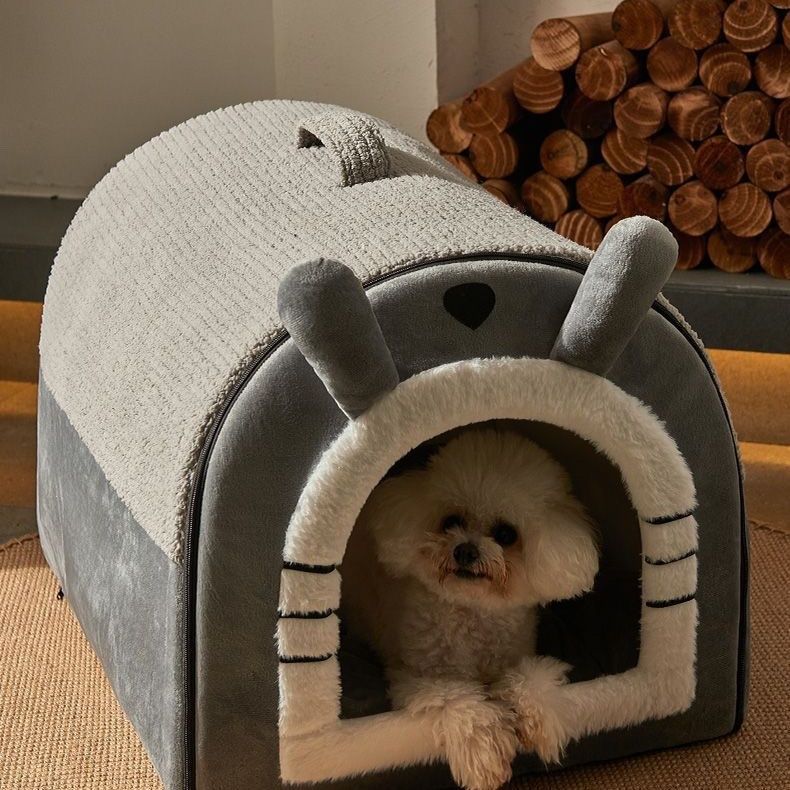 狗窝保暖封闭式房子猫窝四季通用别墅拆洗冬季宠物用品宠物用品