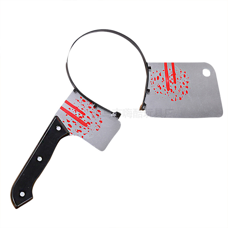 Halloween head hoop decoration head buckle wearing head ax toys…
