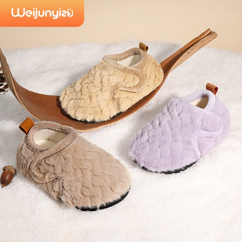 Детские хлопковые тапочки, зимняя домашняя обувь для мальчиков, Сменная обувь, детская обувь, осенне-зимняя обувь для девочек, новинка 2023