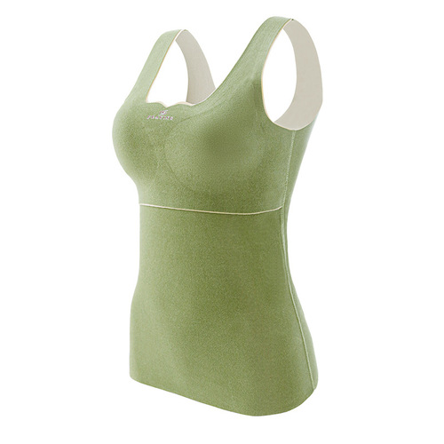 Pro-Oxygen 2.0 German fleece plus velvet thickened thermal vest for women all-match bottoming shirt slim-fitting seamless thermal underwear for women