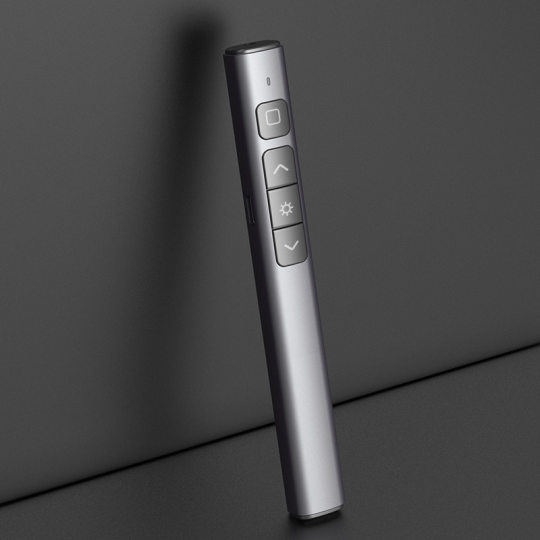 New multi-functional metal flip pen ppt multimedia laser flip pen TypeC charging electronic remote control pointer