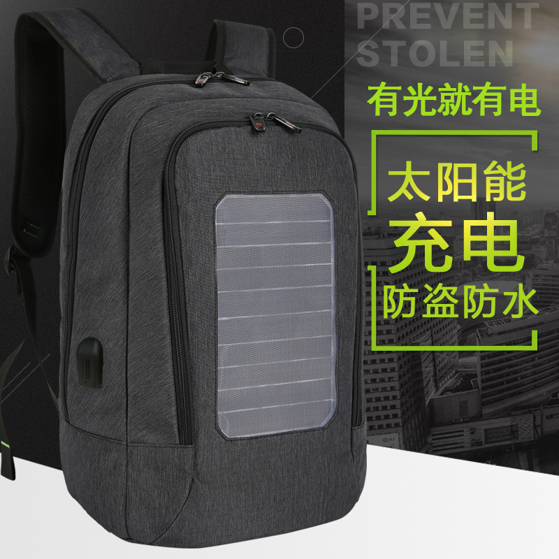Backpack solar-powered