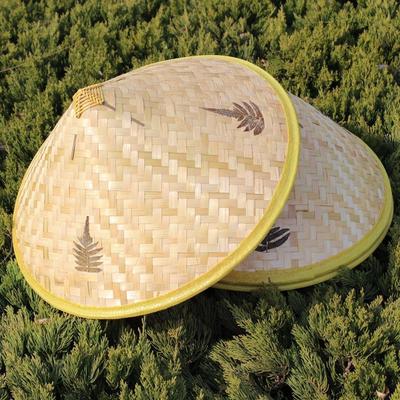 Pure handwork Bamboo Hats Big hat Farmer Sunscreen Rainproof adult children square dance Coat