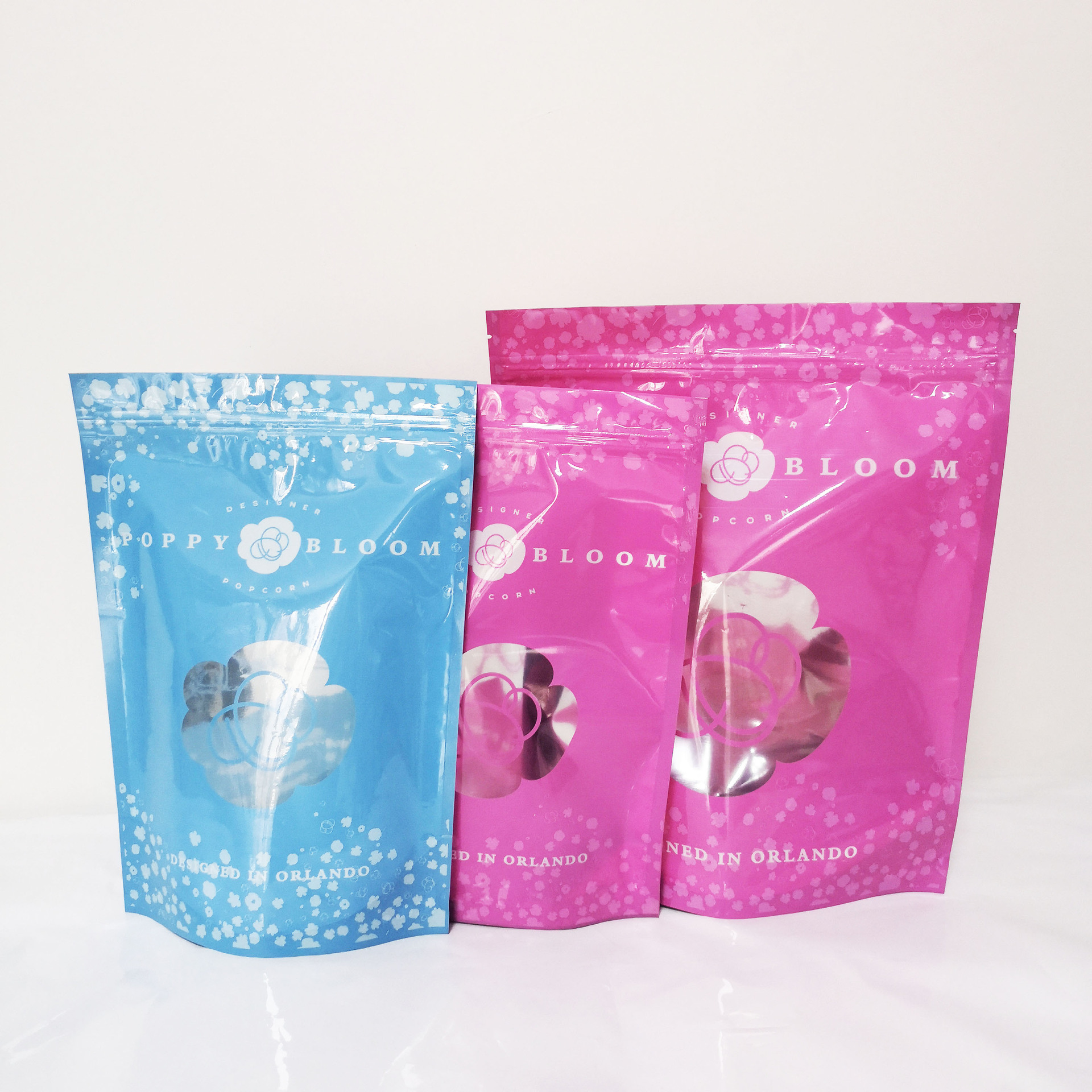 跨境专供开窗休闲食品级袋阴阳铝箔自立袋拉链袋免费设计自封包装