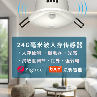 Graffiti Human Presence Sensor 24g Induction Switch Millimeter Wave Radar Smart Home Human Sensor