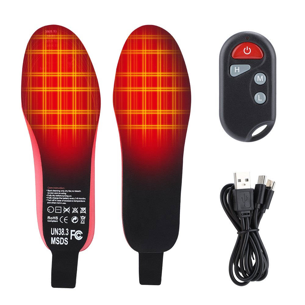 Cross-border Large Size Warmed Insole Household Intelligent Temperature Control Electric Heating Insole Lithium Battery Can Be Cut Feet Warmer display picture 3