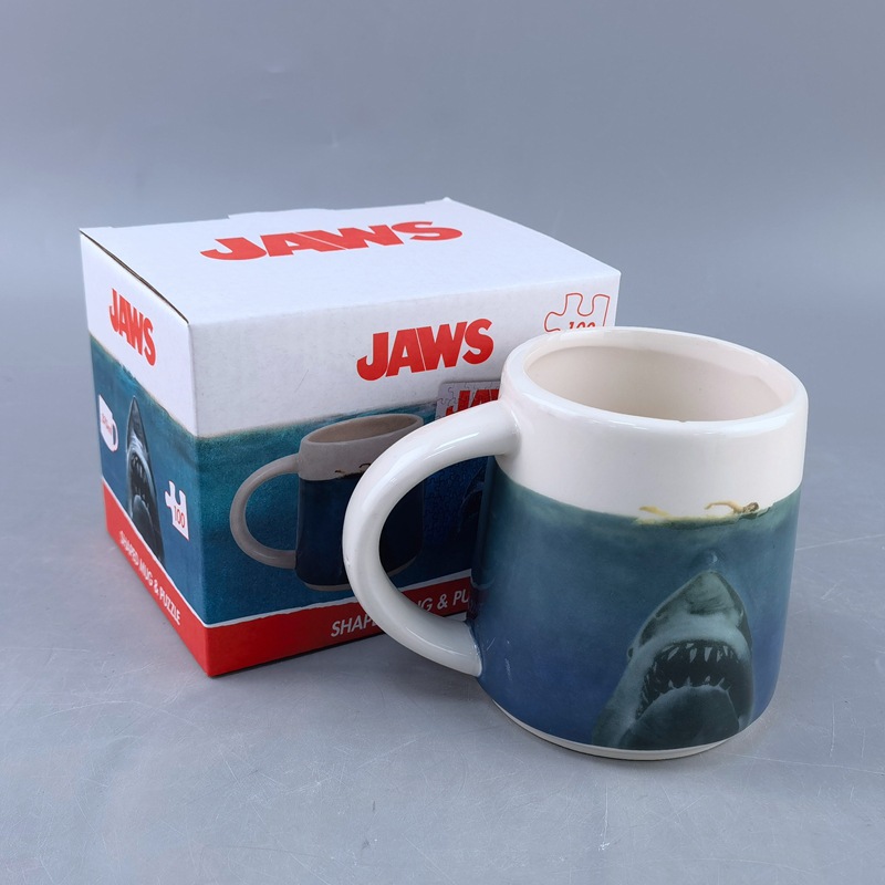 Selección estricta de 3D tiburón blanco tiburón tigre gigante mar mar mar cerámica mar taza de café marca taza de té nuevo