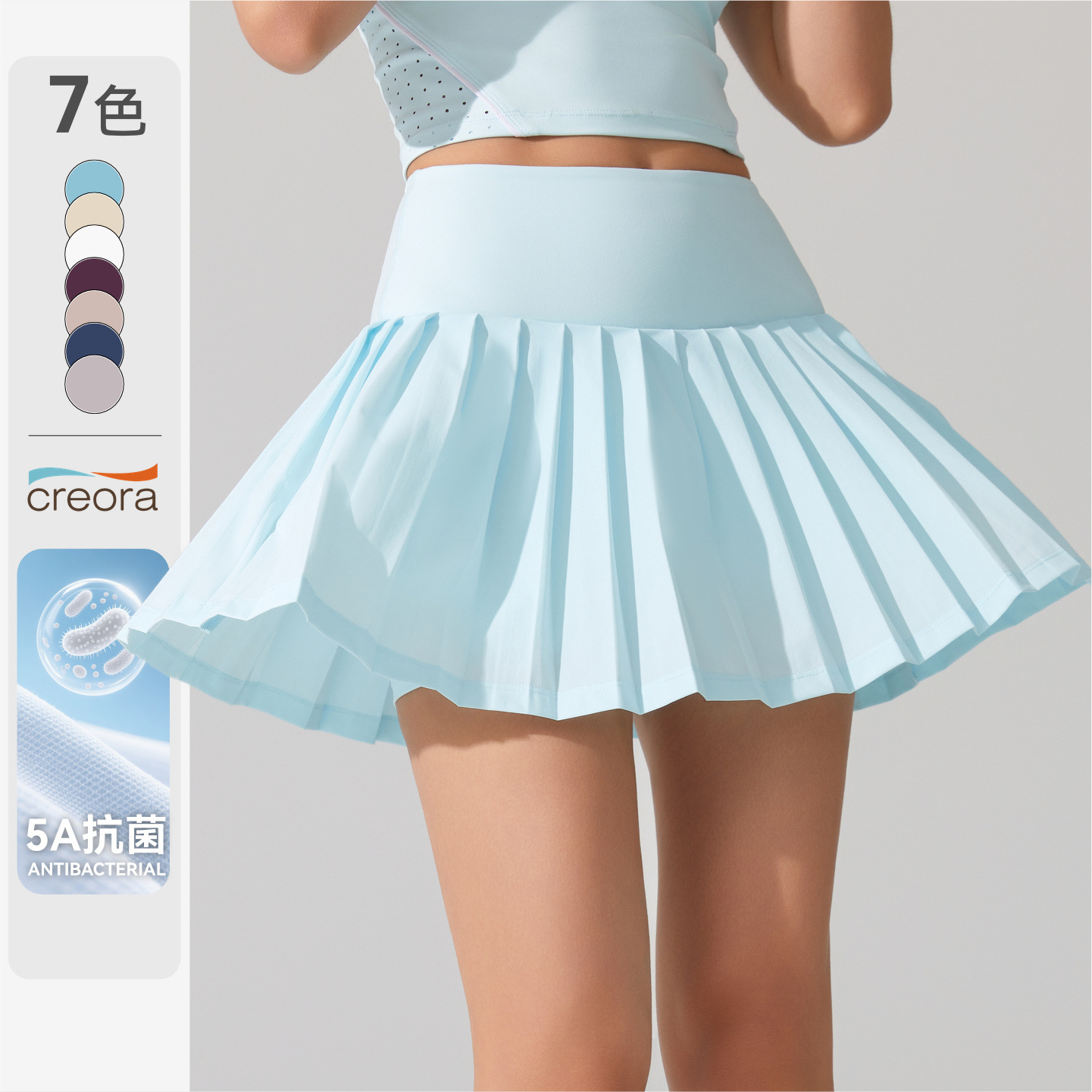 Cross-Border Yoga Fitness Pleated Skirt Sports Short Skirt with Pockets Safety Shorts Anti-Exposure Badminton Golf Tennis Skirt