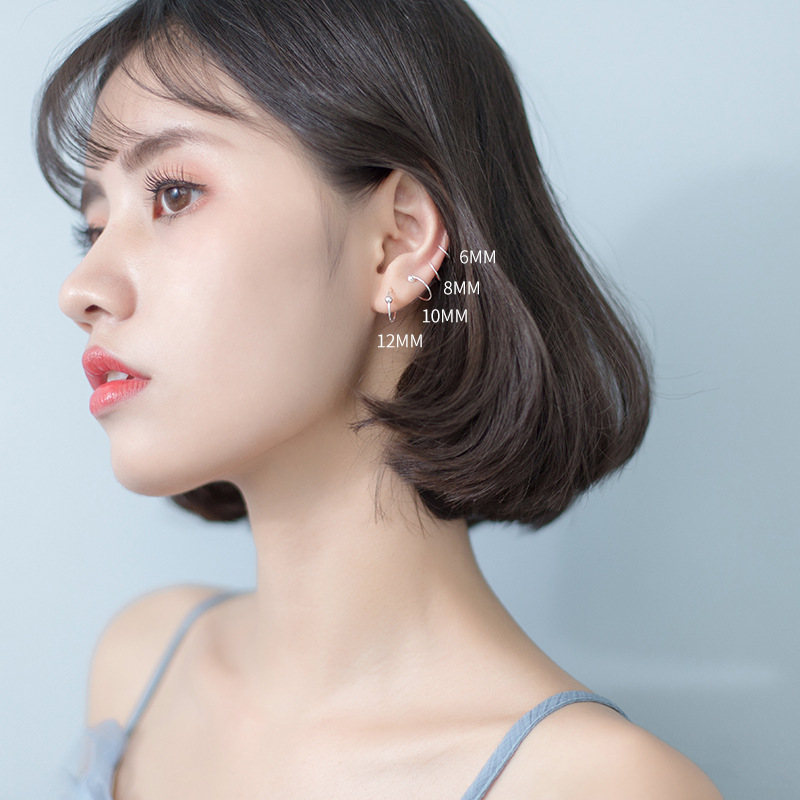 Hypoallergenic Titanium Sleep Stud Earrings For Comfortable Healing_voghion.com