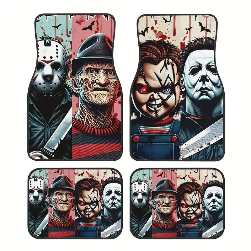Cross-Border Temu Hot-Selling Retro Persian Nordic Abstract Style Car Floor Mats, Stain-Resistant, Wear-Resistant, Easy to Care For, Non-Slip