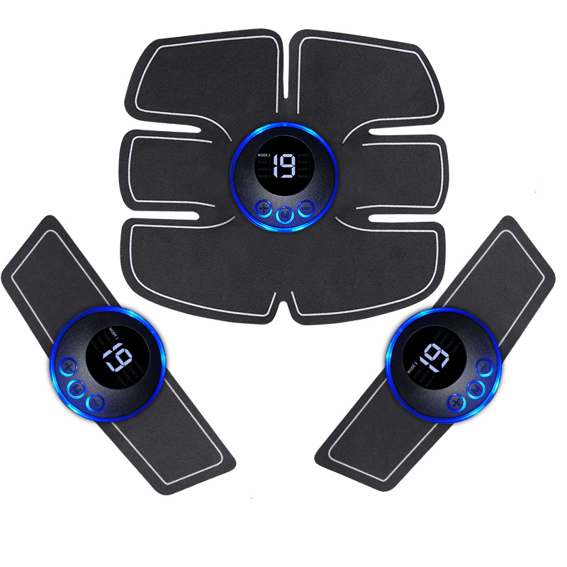 Entrenador abdominal EMS inteligente transfronterizo 6 entrenador de músculos abdominales deportes en casa máquina de sacudida de grasa equipo de fitness perezoso pegatinas de músculos abdominales