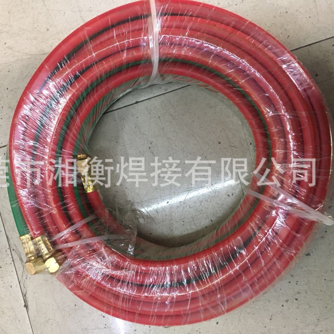 批发万日牌高压防爆氧气乙炔双条并联双色管带螺母接头15米内6管