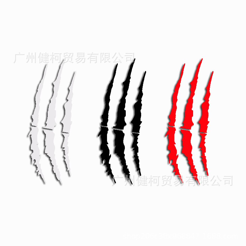 대외 무역 국경 간 마술 발톱 자동차 스티커 방수 스크래치 스티커 라이트 눈썹 스티커 자동차 바디 스티커 유령 클로 스티커 맞춤형 수정 오토바이 스티커