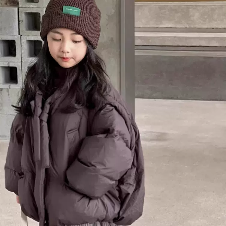 女童羽绒服冬装2025新款中大童可拆卸保暖马甲外套儿童加厚面包服