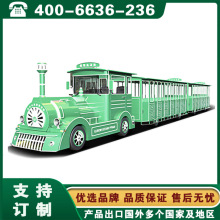 景区仿古接驳火车 湖南长沙贵州贵阳拖挂式观光火车