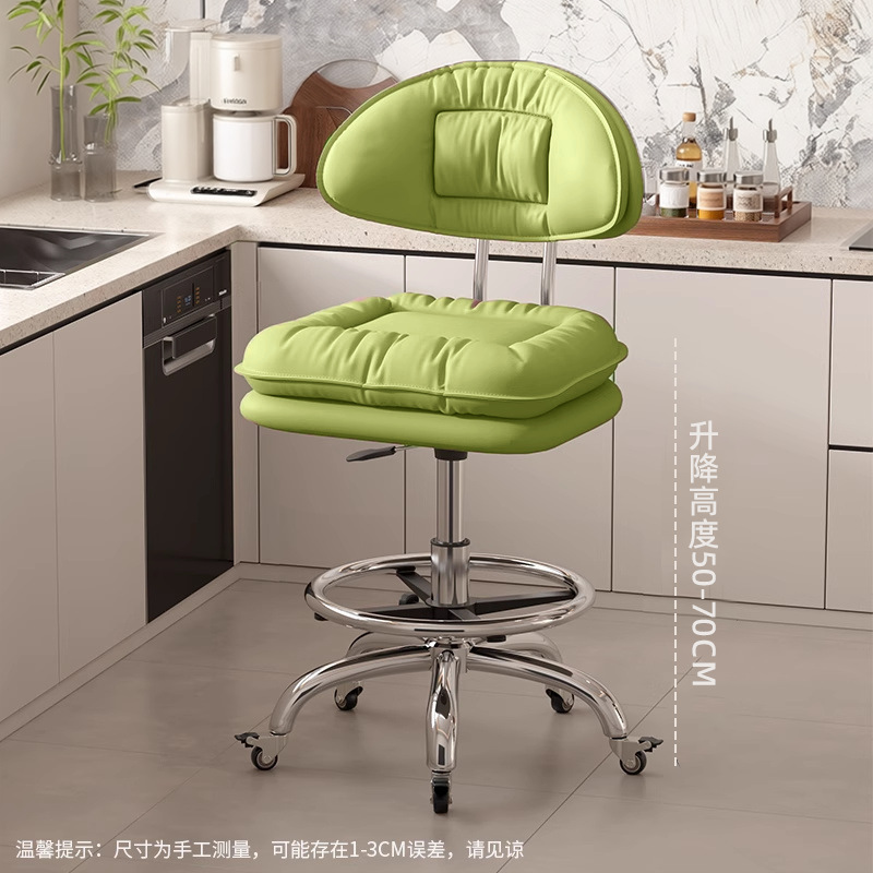 Taburete de cocina silla de bar casera silla de bar giratoria caja registradora taburete elevable respaldo silla de belleza silla de peluquería