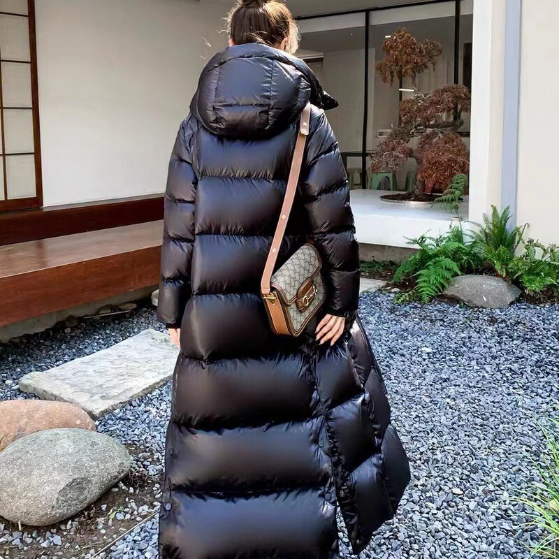 商场白鹅绒羽绒加长款高个子加厚羽绒服女2025冬新款宽松东北保暖|undefined