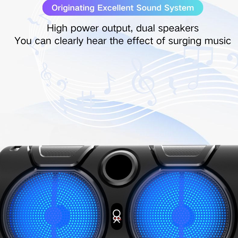 Fabricantes transfronterizos directamente para el comercio exterior nuevos altavoces Bluetooth inalámbricos al aire libre doble 4 portátiles coloridos sonidos de escritorio domésticos