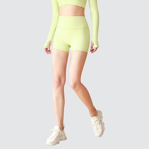  Lulu New Three-Inch High-Waist Tummy Control Yoga Shorts for Women, Summer Outdoor Cycling Shorts Wholesale