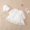 Autumn children's fleece small princess costume, girl's skirt, lace dress, long sleeve, increased thickness