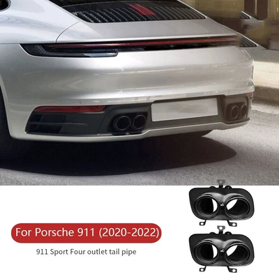 11-22 Porsche 991 911: Car muffler - 20-22-models-black-tail-throat