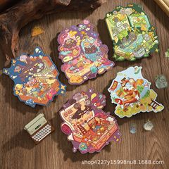 Xinyuyan 11.0 新しい造園ステッカーラミネートクラフトハンドアカウントミニチュアシーン 3D 造園手作り DIY