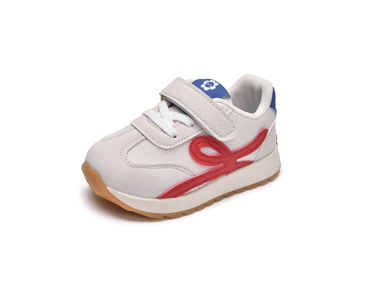 Zapatos Forrest Gump para niños, malla, transpirable, suela suave, antideslizante, primavera 2025, nuevos zapatos deportivos para niños y niñas, zapatos de cintura pequeños